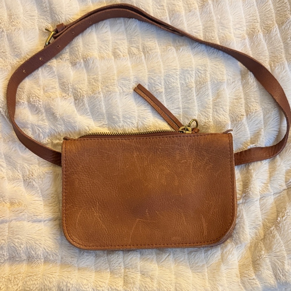 Madewell cognac belt bag
